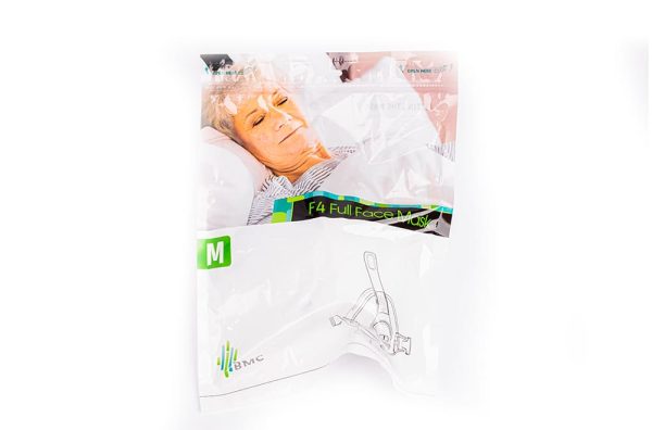 Mascarilla CPAP Oronasal Marca BMC Modelo F4 Talla S M L